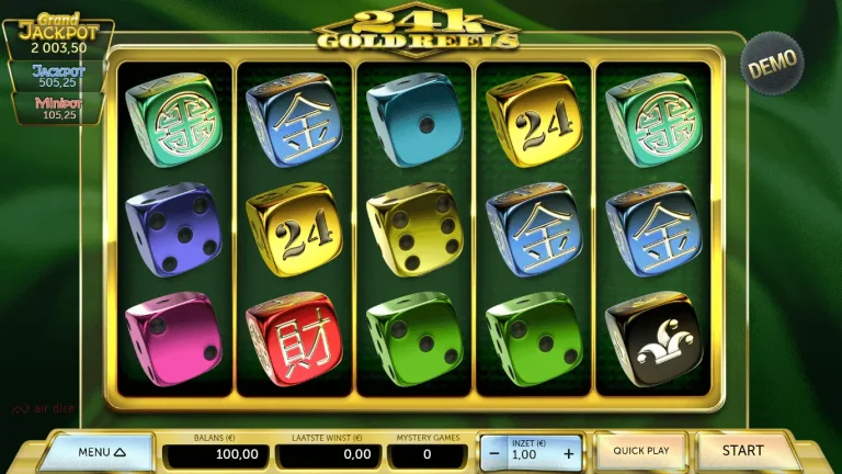 Gameplay of 24K Gold Reels.