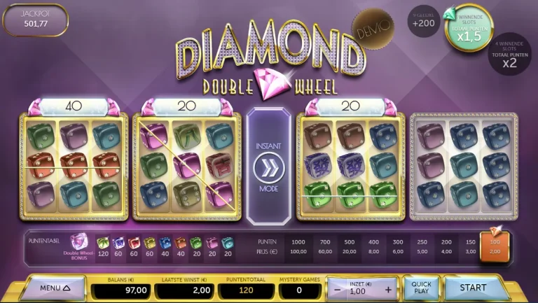 First win in Diamond Double Wheel