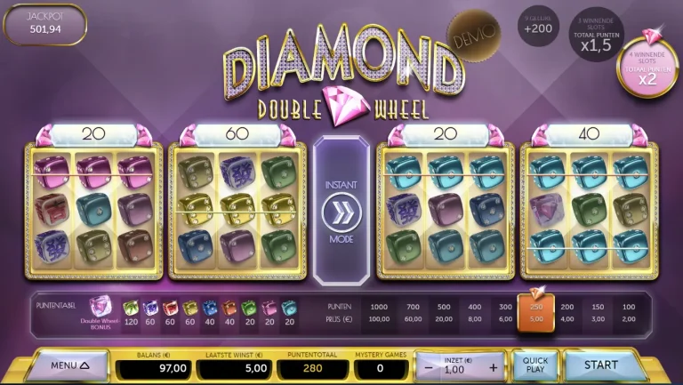 Third win in Diamond Double Wheel