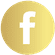 Facebook Logo in Gold.