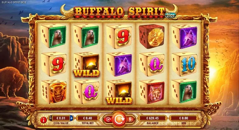 Gameplay of Buffalo Spirit Dice from GameArt.