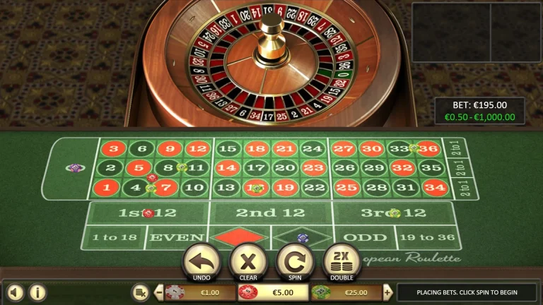 Gameplay of European Roulette from Betsoft.