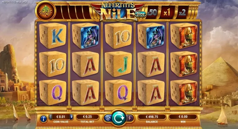 Gameplay of Nefertiti's Nile Dice from GameArt.