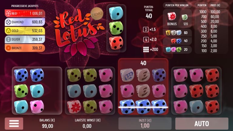 Gameplay of Red Lotus from Air Dice.