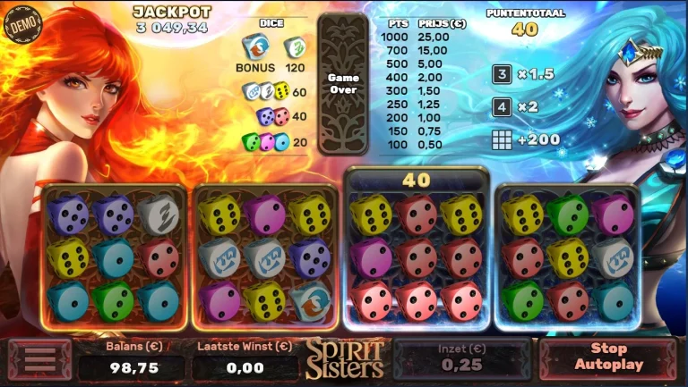 Gameplay of Spirit Sisters from Air Dice.