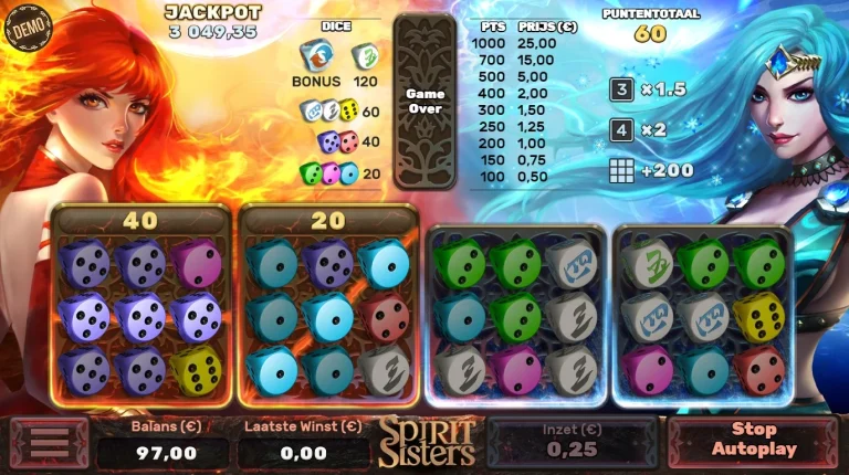 Gameplay of Spirit Sisters from Air Dice.