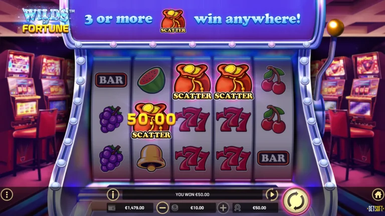 Gameplay of Wilds of Fortune from Betsoft.