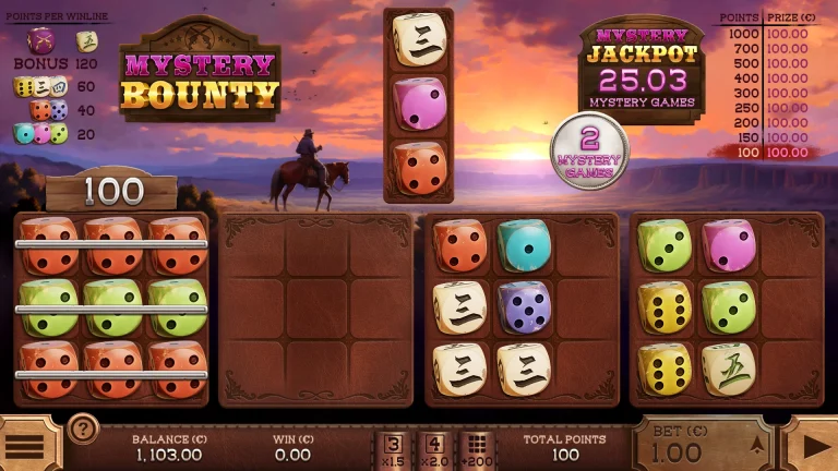 Gameplay of Gunslinger Legends Mystery Bounty.