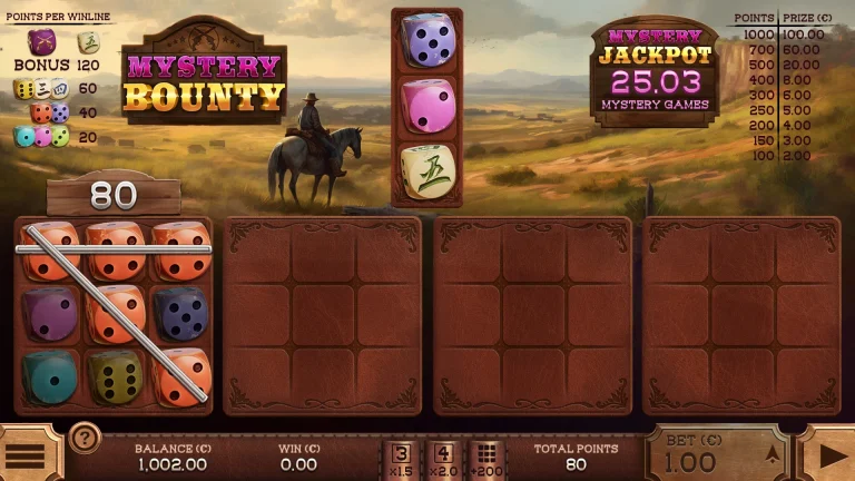 Gameplay of Gunslinger Legends Mystery Bounty.