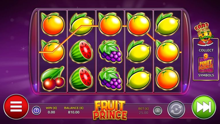 Gameplay of Fruit Prince Dice from Air Dice.