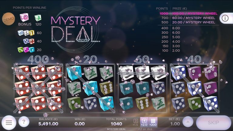 Gameplay van Mystery Deal van Air Dice.