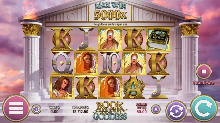 Gameplay of Book of Goddess from Air Dice.