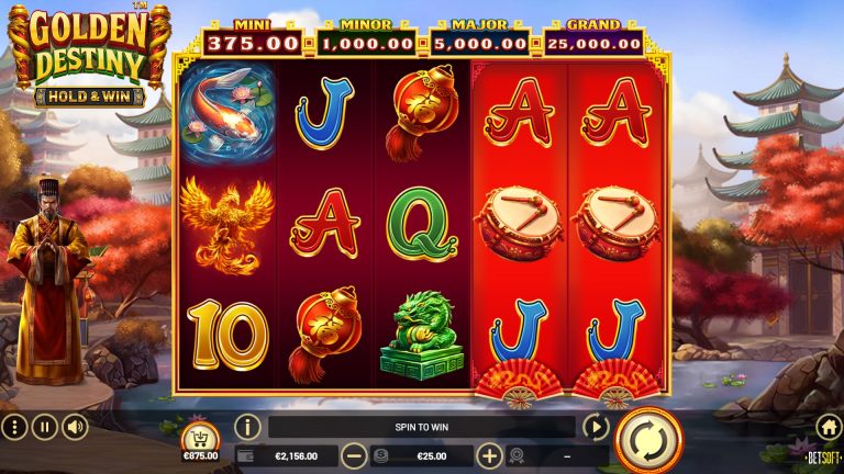 Gameplay of Golden Destiny from BetSoft.