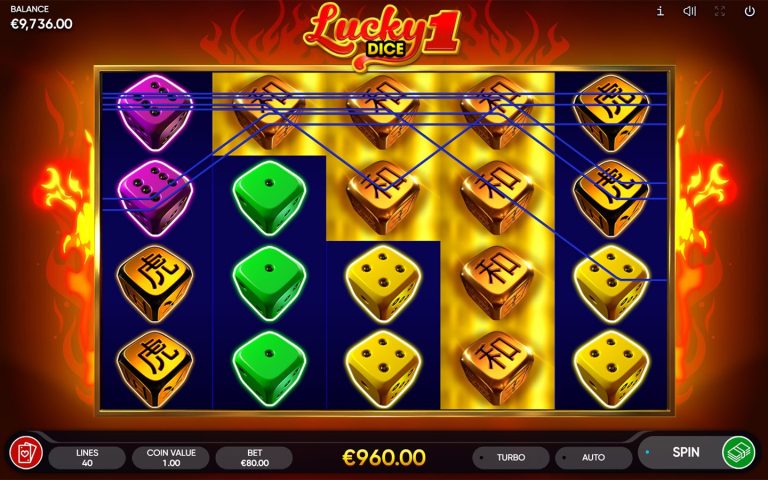 Scoring a win in Lucky Dice 1 from Endorphina.