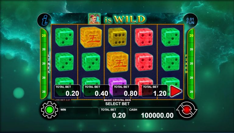 Gameplay of Magic Crystal Dice from Endorphina.