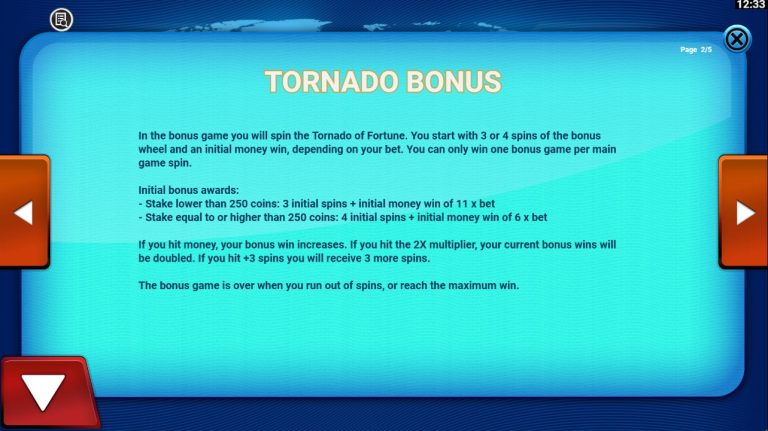 Explanation of bonus in Tornado Dice from Air Dice.