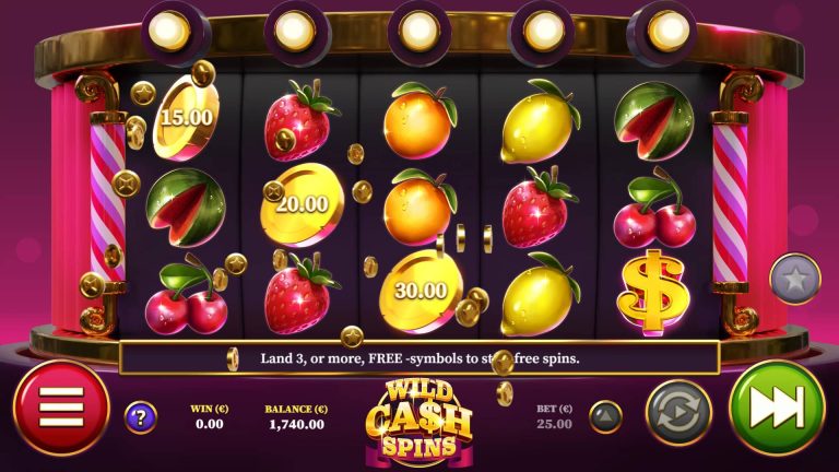 Scoring a bonus in Wild Cash Spins Dice from Air Dice.