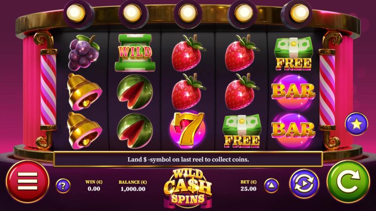 Gameplay of Wild Cash Spins Dice from Air Dice.