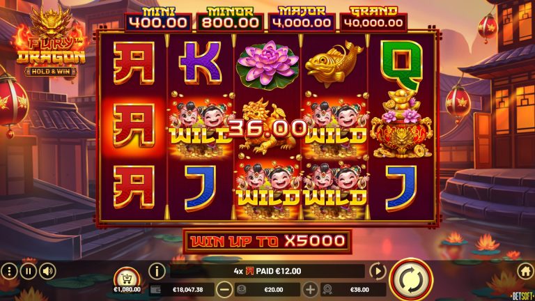 Gameplay of Fury Dragon.