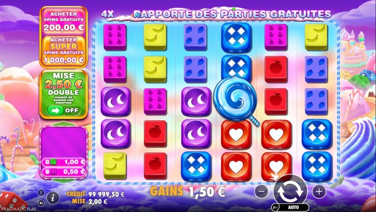Gameplay of Sweet Bonanza 1000 Dice from Pragmatic Play.